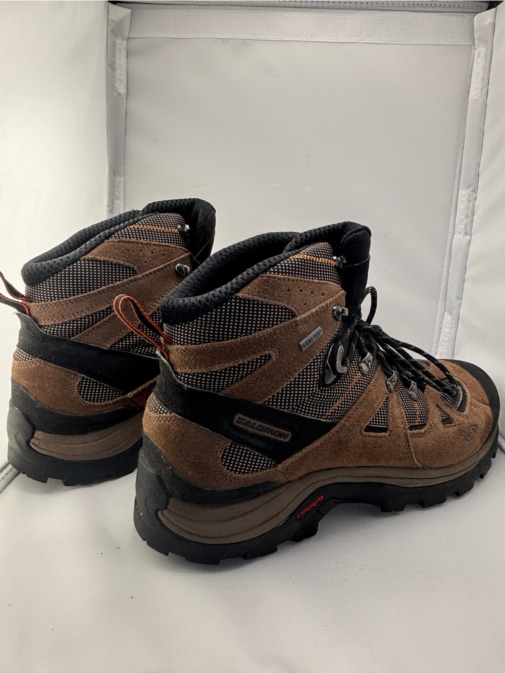 Salomon Brown and Black Men's Hiking Boots size 11.5 - Picture 5 of 16